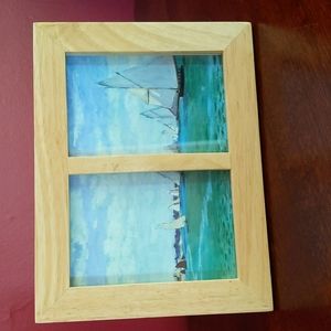 Dual Photo Wood Frame